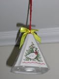 Bell Christmas Goose Potpourri Ornament, Holds Potpourri