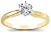 Jewelry : 14k Yellow Gold Round Diamond Solitaire Engagement Ring (1/2 ct, J-K Color, I3 Clarity)