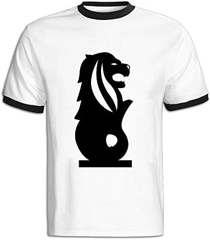 Domans Men's Merlion T-Shirt XL Black