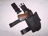 New Tactical Gear Right Side Black Adjustable Drop Leg Holster