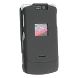Clip-on Rubber Coated Case w/ Belt Clip for Motorola RAZR V3xx, Black