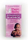 Hypoallergenic Cradle Cap Oil With Vitamins A & E, Gentle No Steroids 59ml by Pure Baby