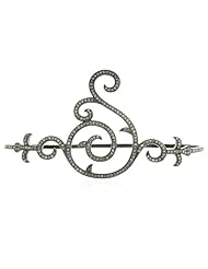 Diamond Pave Palm Bracelet .925 Sterling Silver Fashion Jewelry