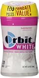 Orbit White Bubblemint Sugarfree Gum, 120 piece bottle