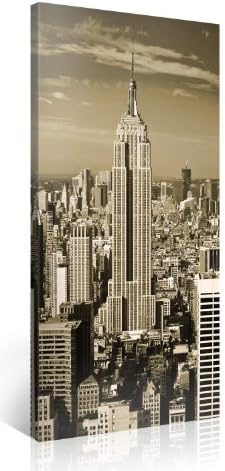 EMPIRE STATE BUILDING 2 - New York Cityscape Gallery Wrapped Canvas Print Size: 20"W x 40"H