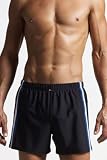 JM Sport Loose Black Swim Trunk - Black