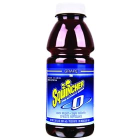 Sqwincher 030803-GR Grape Flavor Zero Sugar Free Wide Mouth RTD Bottle (Case of 24)