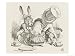  : The Hatter's Mad Tea Party the Hatter and the Hare Put the Dormouse in the Tea-Pot Fine Art Giclee Poster Print by John Tenniel, 16x12