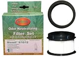 Bissell Part#203-2587 - Inner and Outer Circular Filter Set Replacement for Bissell Upright 9/10/12, CleanView II Bagless, 3574/3576 Series, PowerForce Bagless and 6594/6579/6596 Series by EnviroCare Part#955