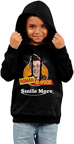 MeMT Roman Atwood Smile More Kid's Hooded Sweatshirt Black