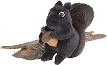 5"Audubon Black Morph Squirrel w/ Sound By Wild Republic