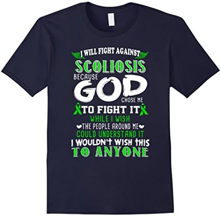 Men's Scoliosis Awareness T Shirt For Women/ Men - Scoliosis shirt 3XL Navy