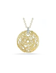 I. Reiss 14K Gold Round Pendant, Set With Diamonds.