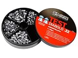 JSB Match Diabolo Test Sampler, .22 Cal, Round Nose & Pointed, 4 Pellet Types, 240ct