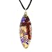 Contemporary Millefiori Murano Glass Pendant - Chelsea Black/Gold Style2