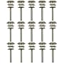Westinghouse 15-Piece Cobalt Solar Light Set, Stainless Steel