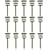 Westinghouse 15-Piece Cobalt Solar Light Set, Stainless Steel