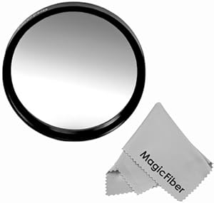 72MM Goja Graduated Gray Lens Color Filter (Neutral Density) + Premium MagicFiber Microfiber Cleaning Cloth