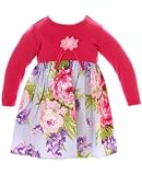 Baby Lulu Country Flower Long Sleeve T-Dress