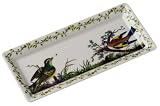 Portmeirion Birds of Britain Earthenware 11-3/4 x 5-1/4-Inch Sandwich Tray