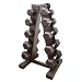 Cap Barbell Rubber Dumbbell Set, 200-Pounds
