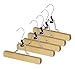 Whitmor GRADE A Natural Wood Slack Hangers (Set of 5)