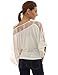 PattyBoutik Women's Lace One Shoulder Kimono Sleeve Top