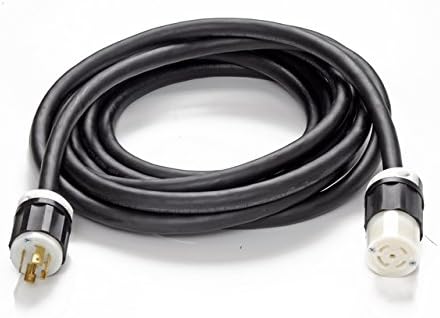 NEMA Locking Power Extension L21-30 25' 30 Amp, 3 Phase, 4 Pole, 5 Wire, 120/208 VAC, NEMA L21-30 Extension
