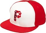 New Era MLB Men's Pittsburgh Pirates 2011 Stars And Stripes 59Fifty Cap (White/Scarlet, 7 3/4)