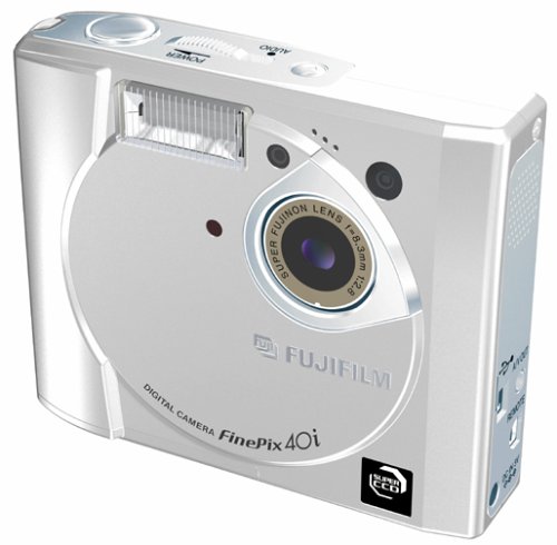 Fujifilm FinePix 40i 2.4MP Digital Camera /MP3 Player, Silver