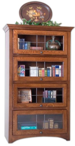 Black Friday Solid Oak Barrister Bookcase - Made to Order in the USA by American Custom Woodworks Deals