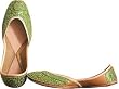 Beaded & Sequin Indian Khussa Belly Dance Shoes for Women Handcrafted Casual Footwear Available in Various Sizes