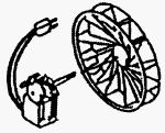 Broan #BP28 70CFM Fan Motor/Wheel