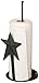 Your Hearts Delight Wrought Iron Folk Star Paper Towel Holder, 15-Inch