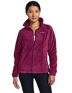 Columbia Women's Benton Springs Full Zip, Dark Raspberry, X-Small