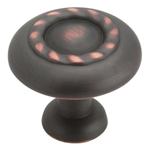 Amerock BP1585-ORB Inspirations Rope 1-1 4-Inch Diameter Knob, Oil Rubbed Bronze by 