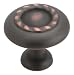 Amerock BP1585-ORB Inspirations Rope 1-1 4-Inch Diameter Knob, Oil Rubbed Bronze