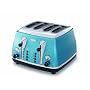 De'Longhi Icona CTO4003.B, 4 Slot Toaster (Azure Blue)