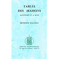 Tables des maisons selon Placidus