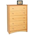Prepac 5-Drawer Chest - Maple