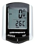 Produkt-Bild: Ultrasport Fahrrad-Computer - Kabellose Daten&uuml;bertragung, schwarz/silber, 330900000019