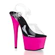 6 1/2 Inch Club Wear Clubbing Shoe Platform High Heels Neon UV Reactive Black Light