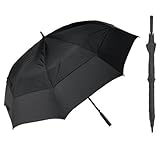 Windproof Umbrella with Large 64 inch Vented Canopy - Golf Size