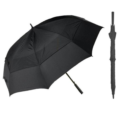 Windproof Umbrella with Large 64 inch Vented Canopy - Golf Size
