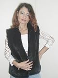 Knitted Mink Vest w/Pockets-Unisex