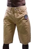 COOGI Crest Canvas Cotton Khaki Casual Mens Shorts