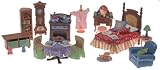 Loving Family Dollhouse Additions Gift Set: Parents Bedroom, Living Room and Dining Room