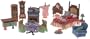 Loving Family Dollhouse Additions Gift Set: Parent's Bedroom, Living Room and Dining Room