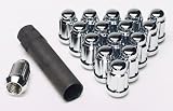 Gorilla Automotive Products 21122HT: Lug Nuts, Conical Seat, 12mm x 1.25 RH, Tuner, Chrome Plated Steel, Set of 16