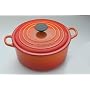Le Creuset Cast Iron Round Casserole, Volcanic, 26 cm